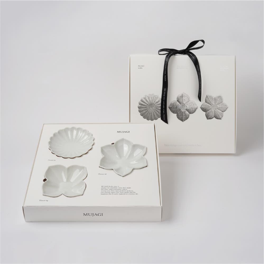 무자기 플라워 3종 찬기 기프트 세트