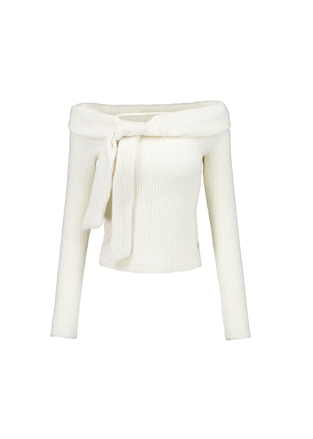 HUG ME OFF-SHOULDER KNIT [IVORY]