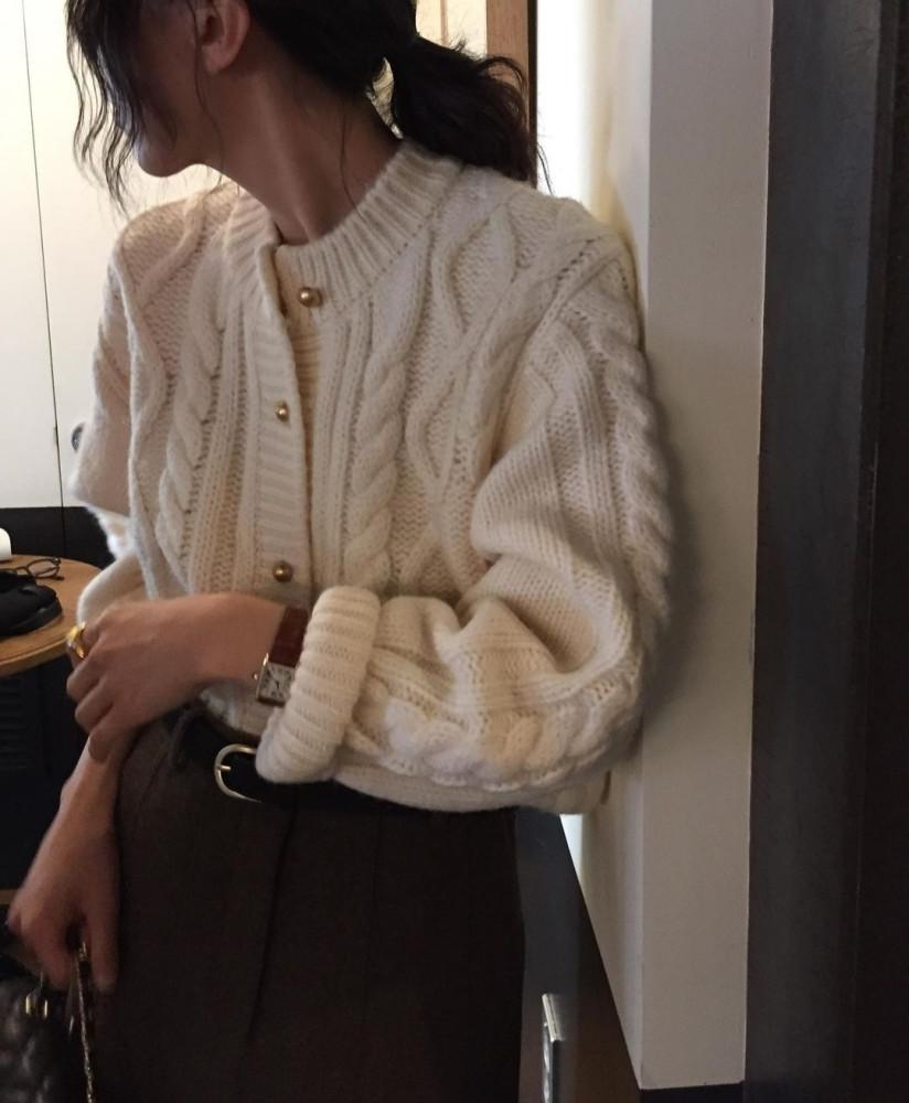 overtake 오버테이크 마틸다 골드 가디건 (3color)