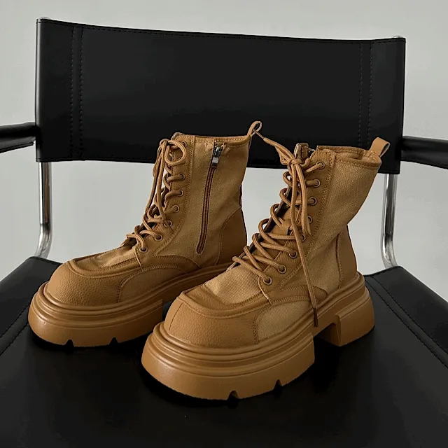 [찐추천/소장] 볼드 보헤미 레이스업 워커 부츠