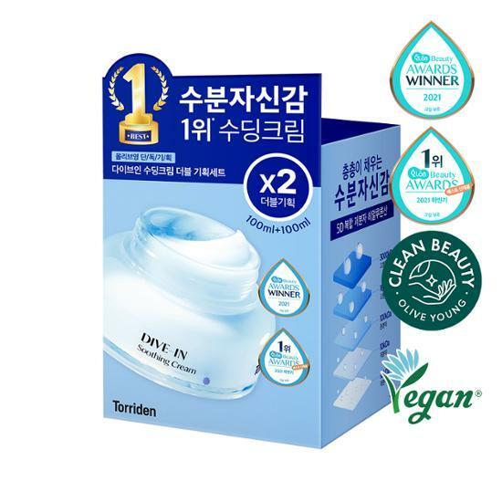 [디어제리PICK] 토리든 다이브인 저분자 히알루론산 수딩크림 더블기획(100ml+100ml)