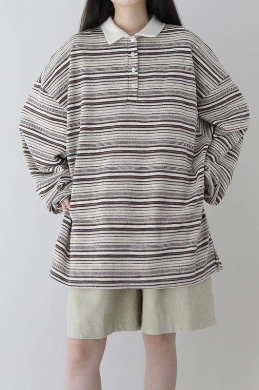 스트라이프 카라 탑to.t968(2color)