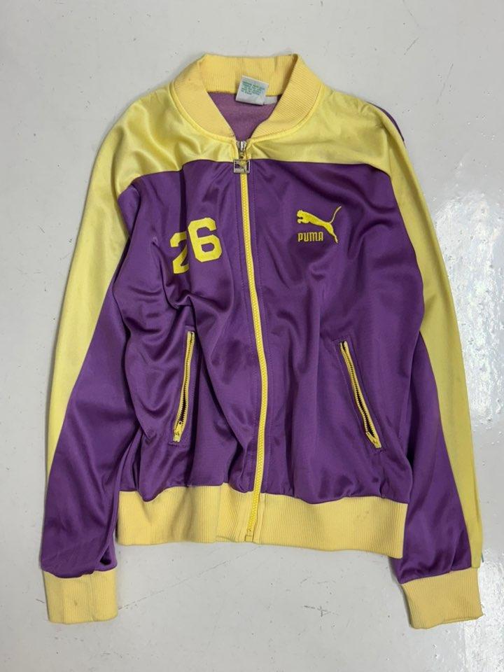 Puma color-block jersey zip-up