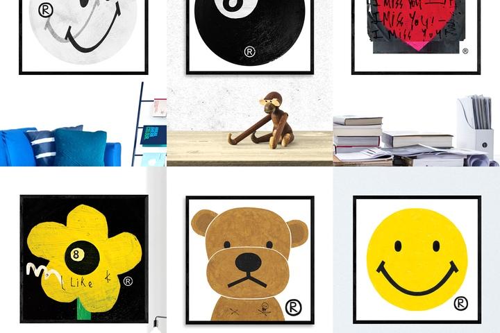 에잇볼 인테리어 미드센추리 홈데코 액자 모음전