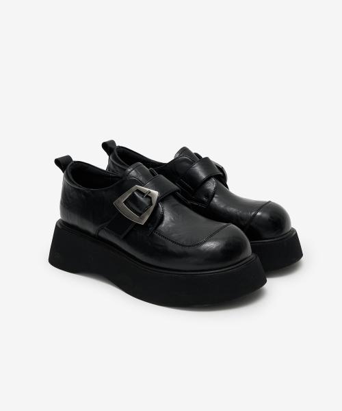 마이크로파이버 레더 버클 클로퍼 [블랙]