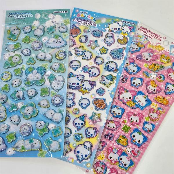 카미오 캔디 글리터 입체 스티커