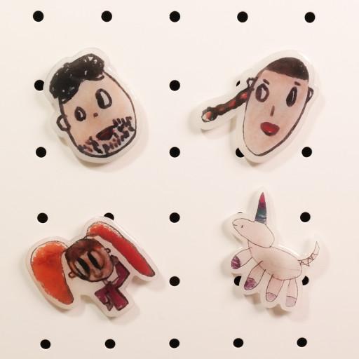 [주문제작]⭐️루밤✨️야광🎨내가 그린 손그림 자석🎁