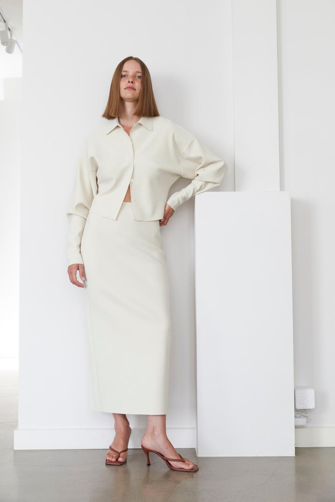 CROPPED CARDIGAN - 0 / EGGSHELL