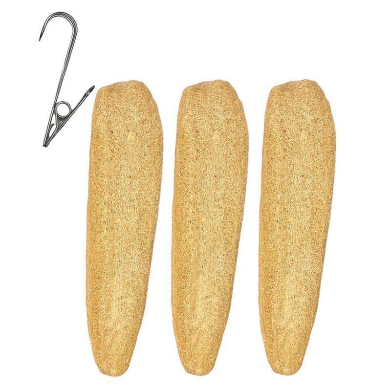 [3P] MONOLIT 25~30cm 천연수세미 스텐집게증정 제로 웨이스트 주방 수세미