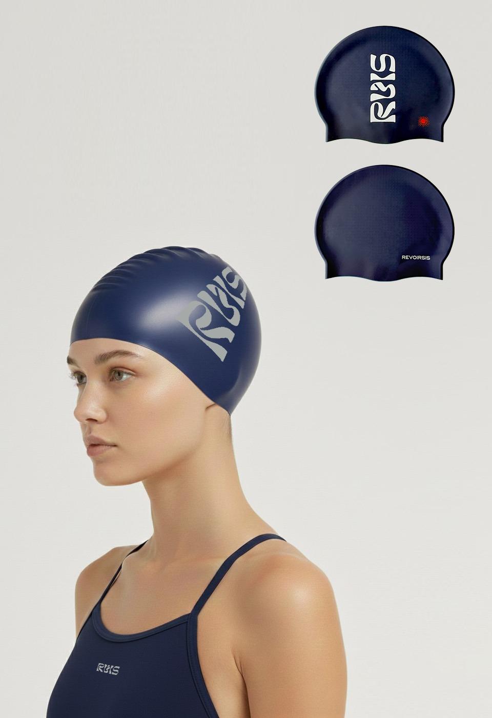 RVIS halo core swimcap neon navy