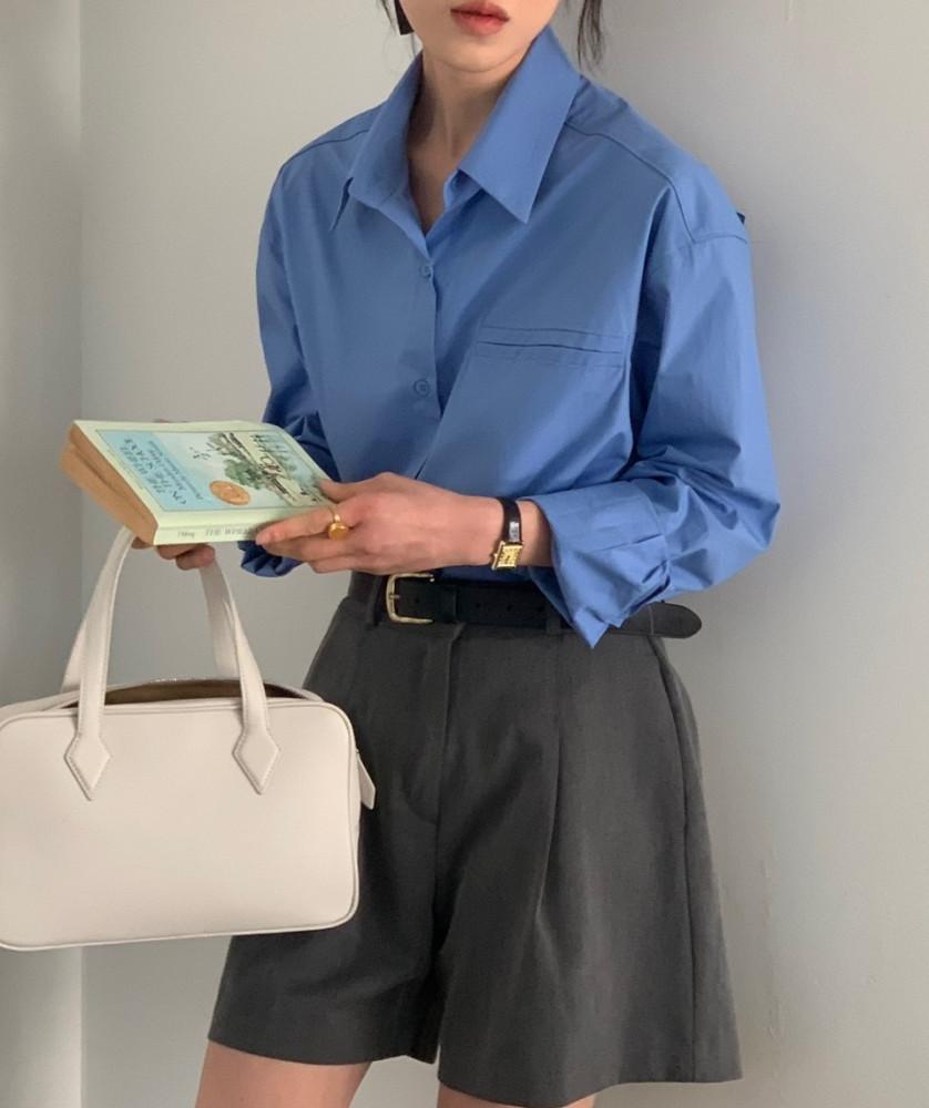 여성 셔츠 화이트 셔츠 블라우스 봄 블라우스 인더바즈