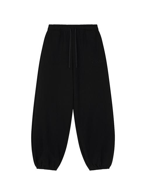 [예약배송] throw jogger pants, black