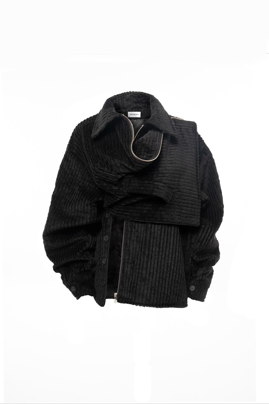 Draping Cowl Jacket (Black)