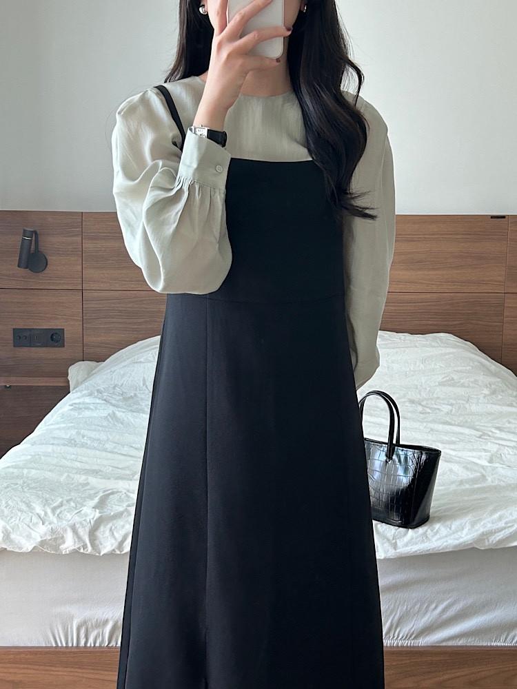 뷔스티에 원피스 하객룩 롱원피스 / 단독진행