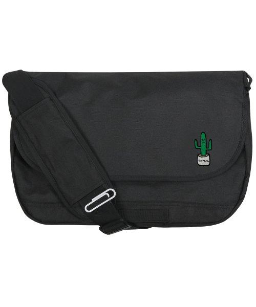 [BAG&ACC]선인장 자수 크로스 메신저백_블랙