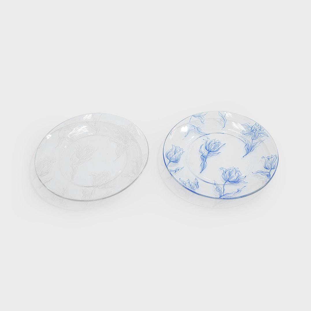 ATELIER POTTERIAN[아틀리에 포터리안] 플레이트 온 튤립 투명 (2 color)