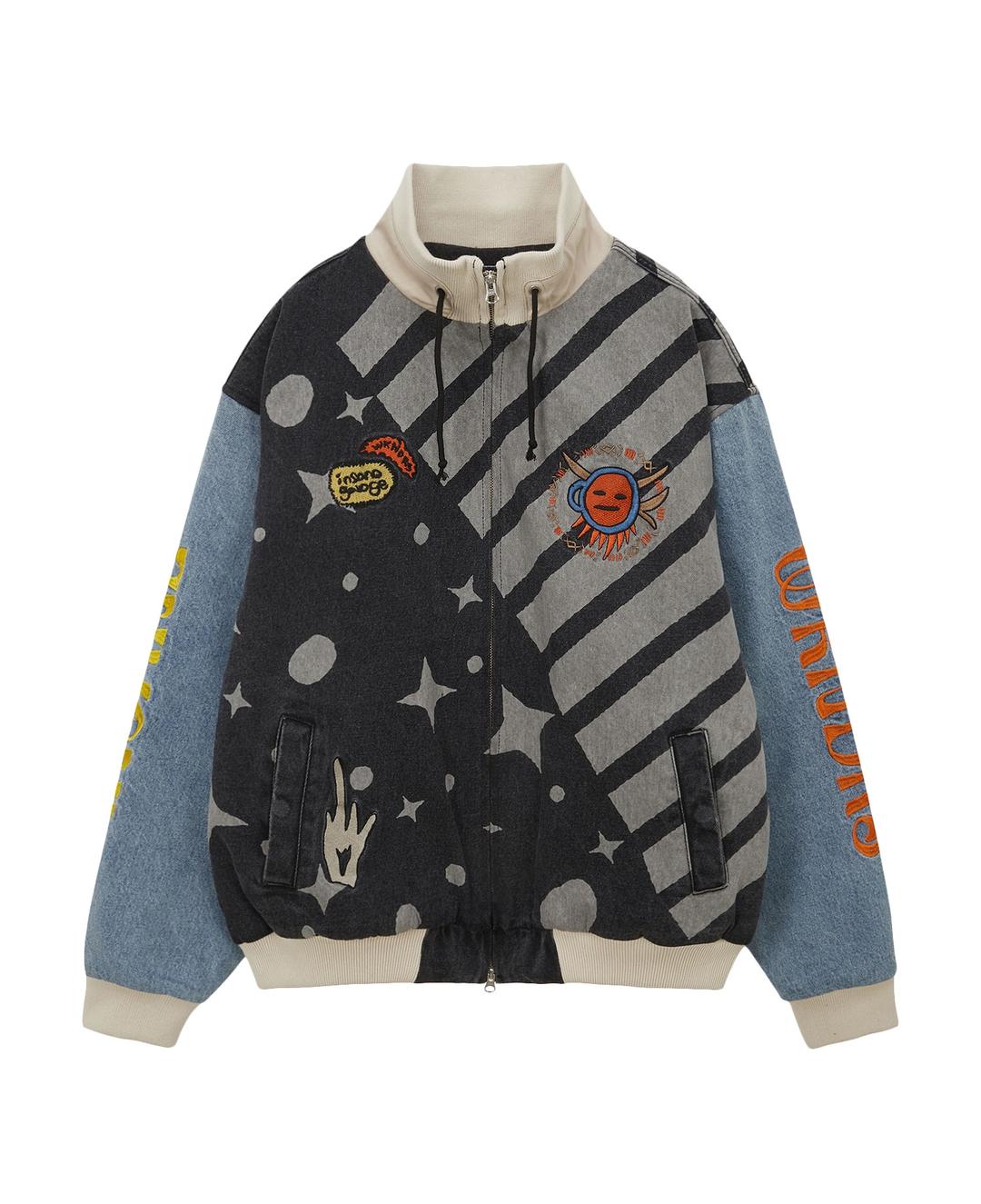 [WKNDRS] DENIM BOMBER JACKET_NAVY