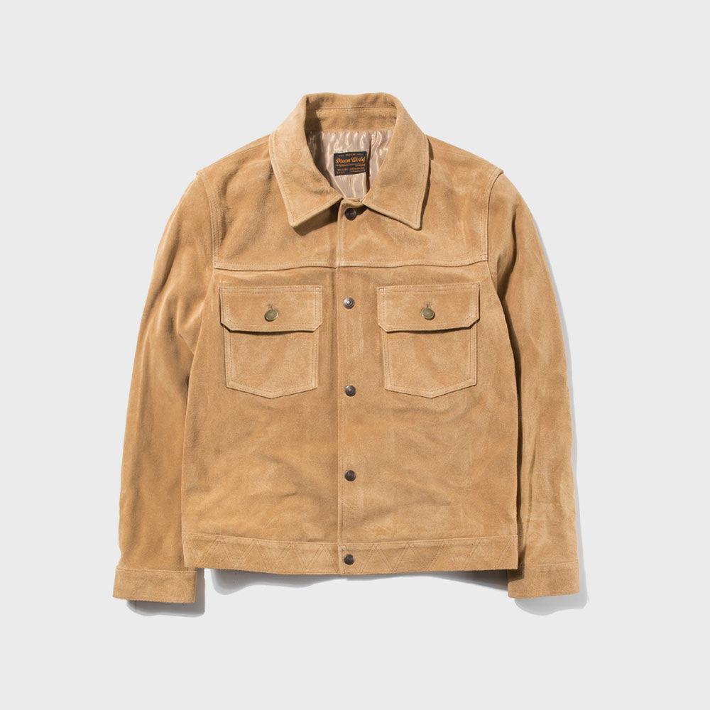[카우하이드] 스웨이드 트럭커 자켓_004