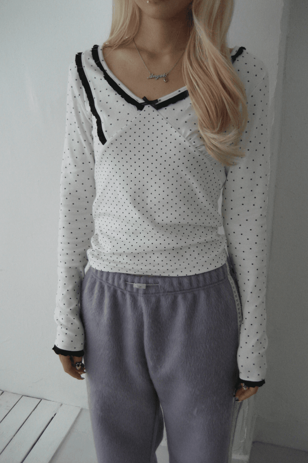 [Exclusive]STARRY LACE TOP (WHITE)