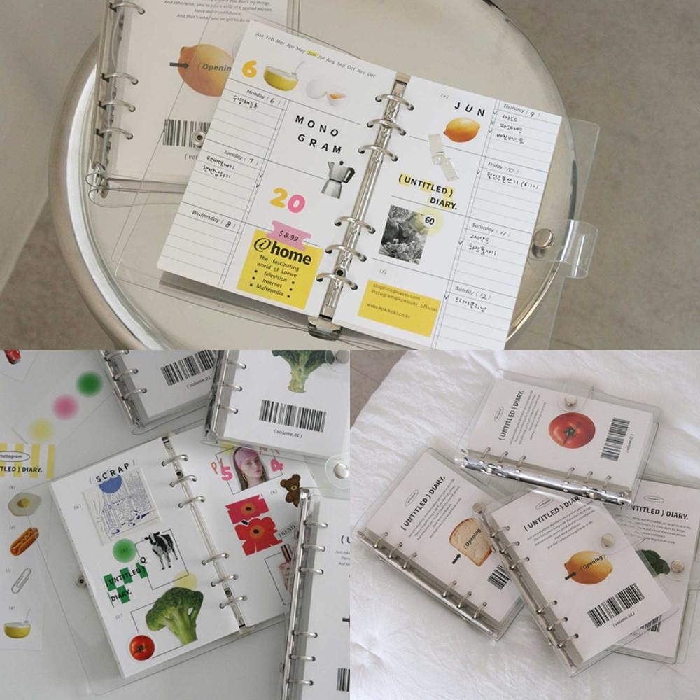 monogram untitled A6 diary 모노그램 만년형 6공 다이어리