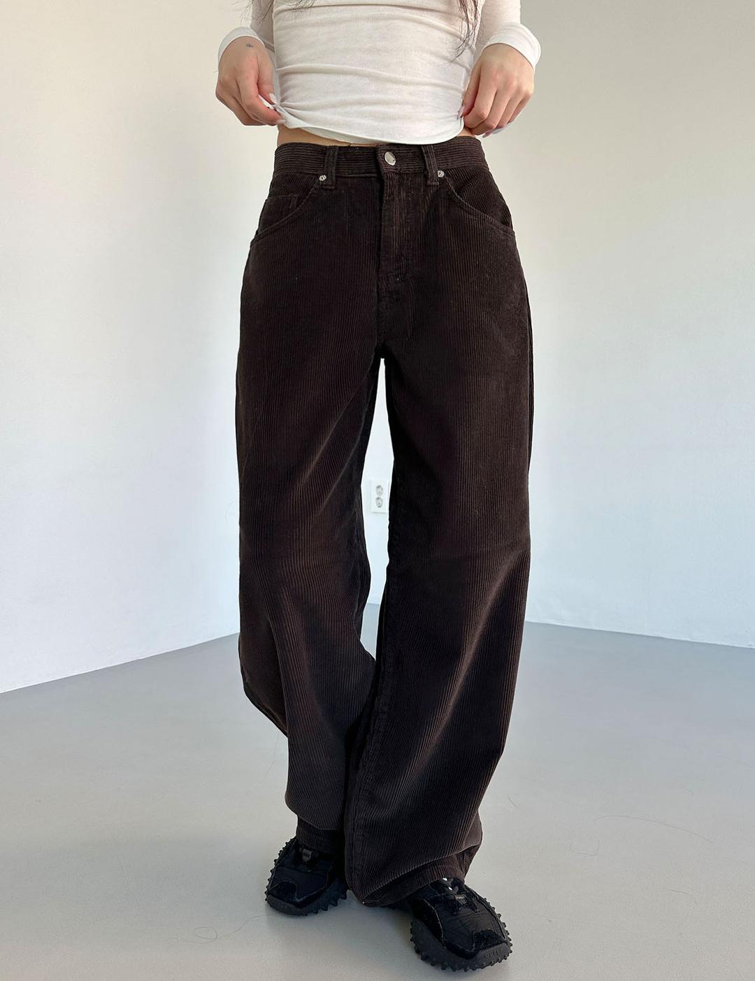 straight corduroy pants (5color)