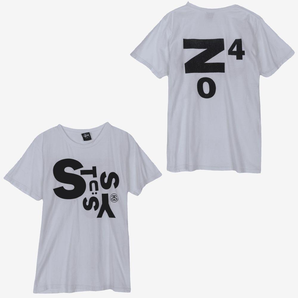 STUSSY스투시 면 100% 반팔 티UNISEX(S)