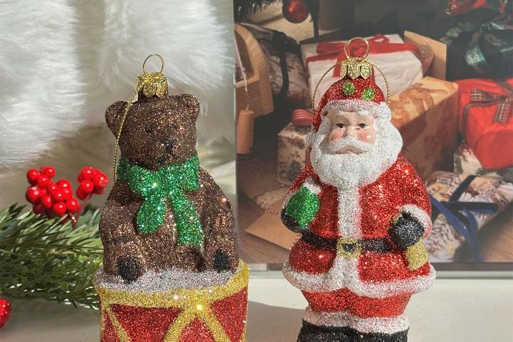 베들레헴 펄 오너먼트 2types 레트로 크리스마스 트리 장식