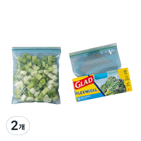 글래드 플렉스앤씰 지퍼백 냉동 - 지퍼백 | 쿠팡