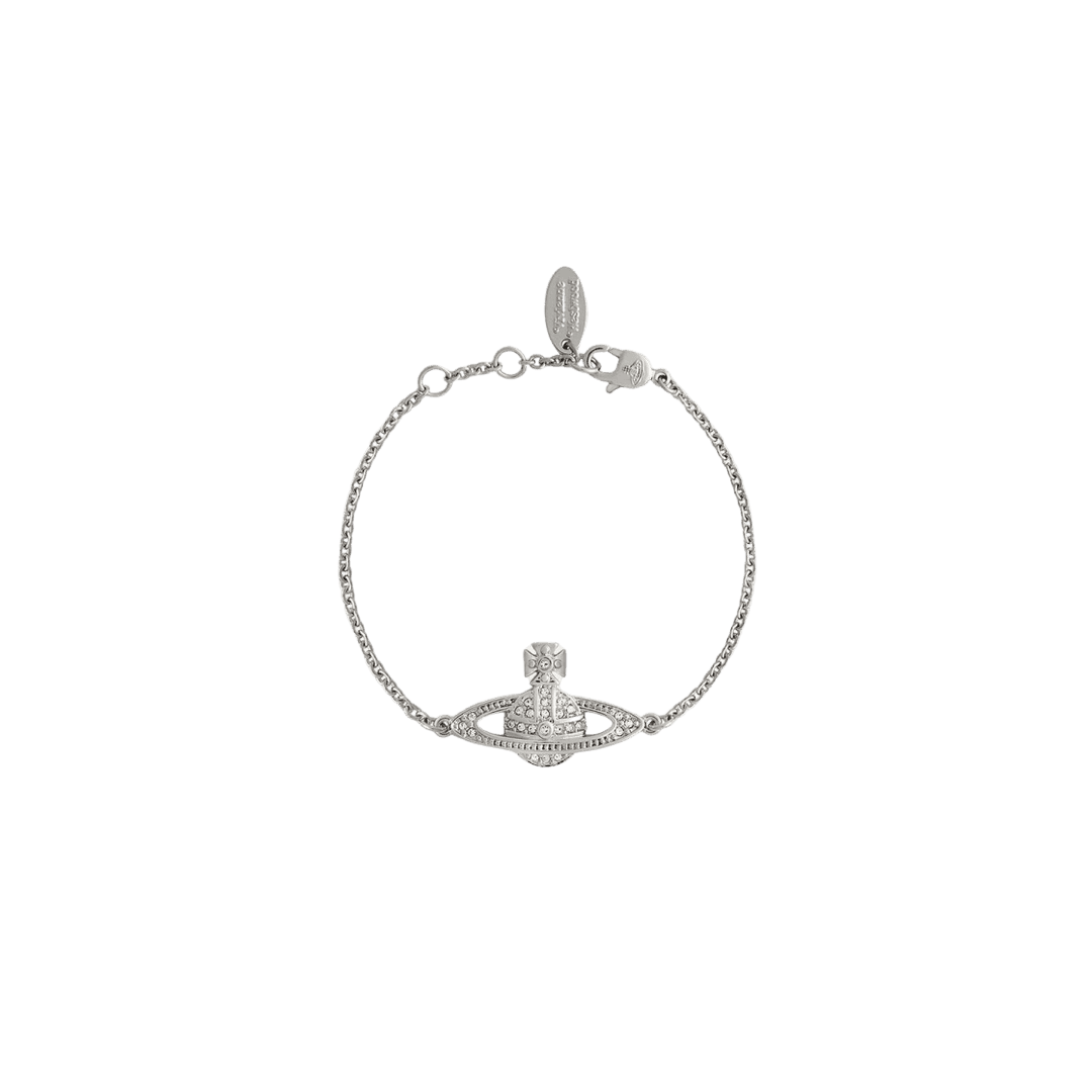 Vivienne Westwood Mini Bas Relief Chain Bracelet Silver
