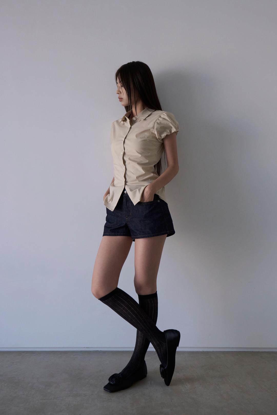 Rusy Balloon Slim Shirt (3c)