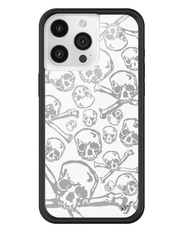 Wildflower Skull Girl iPhone Case