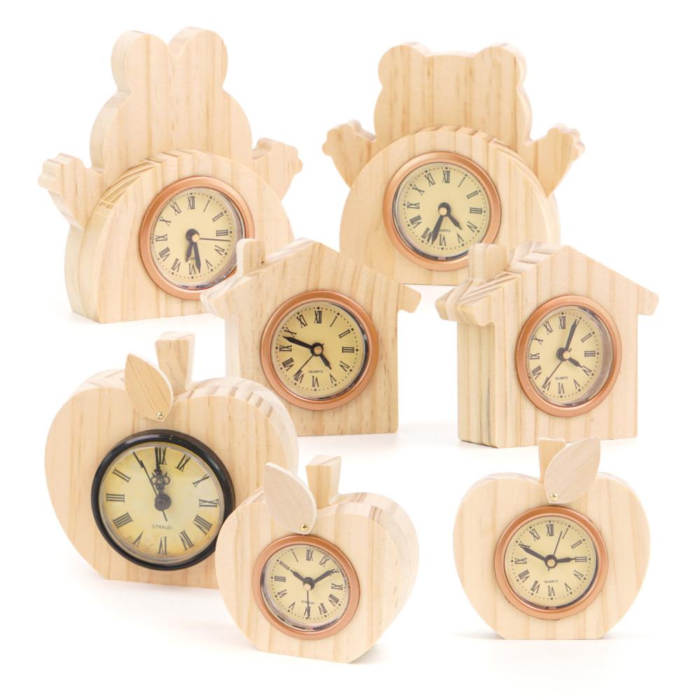 목공 체험 미니시계 미니우드시계 나무시계 알시계 우드 키트 수업 재료 반제품 만들기 우드버닝 스튜디오612