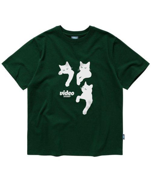 냐옹냐옹 티셔츠 [그린]