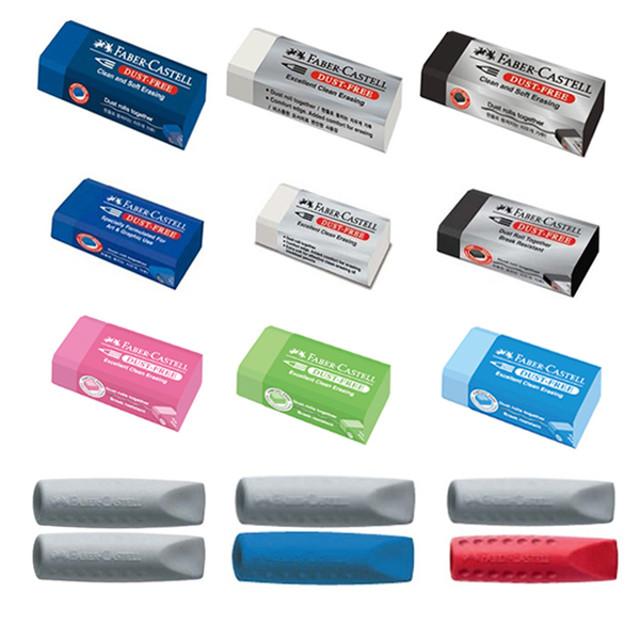 파버카스텔 더스트프리 지우개 파스텔 마카롱컬러,화이트,블랙,블루