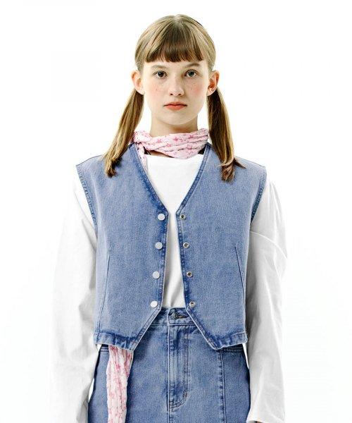 VINTAGE DENIM VEST BLUE(CY2CSFD110A)