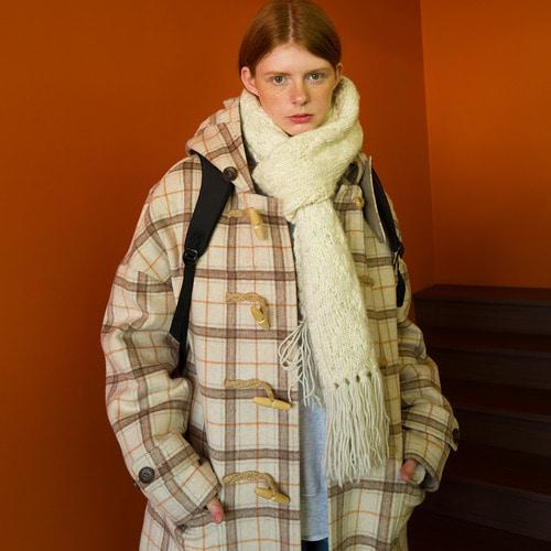 8F Oversized Duffle Coat(IVORY CHECK)