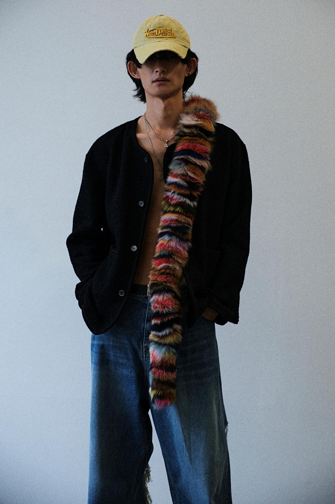 glittery tweed cardigan