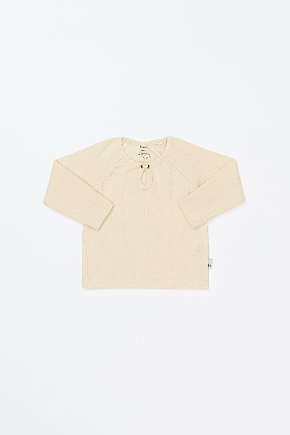 로지블루밍 티셔츠 - 버터베이지