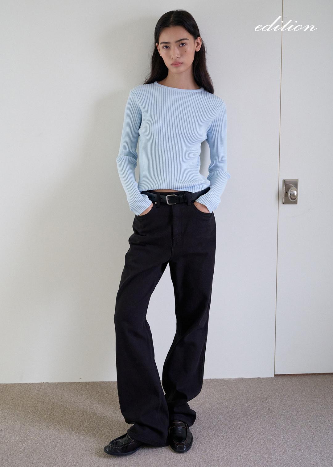 COTTON BLACK DENIM (BLACK)