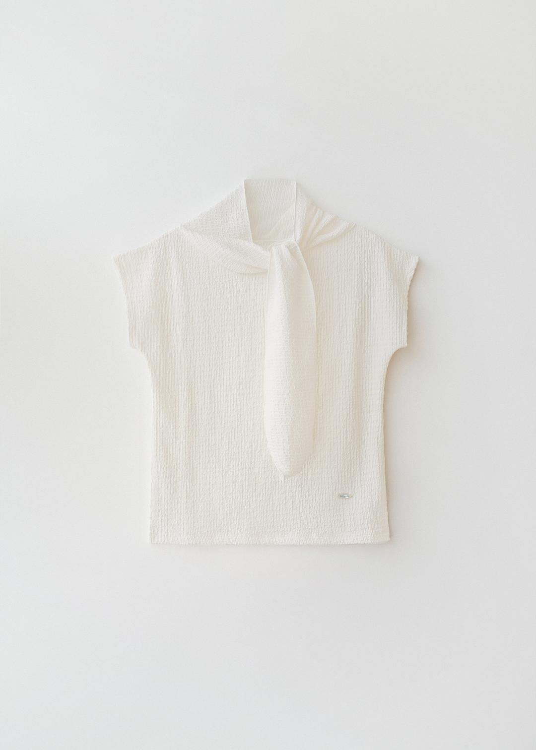 [4/1 순차발송] Rachel scarf blouse (ivory)