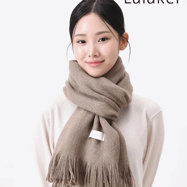 [🚀당일출고🚀] 멜란지 미디엄 사이즈 소프트 머플러 무지 수술 데일리 목도리