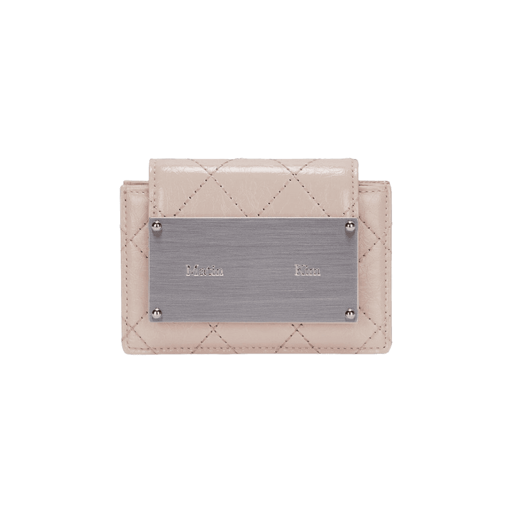 마뗑킴 퀼팅 아코디언언 월렛 베이지