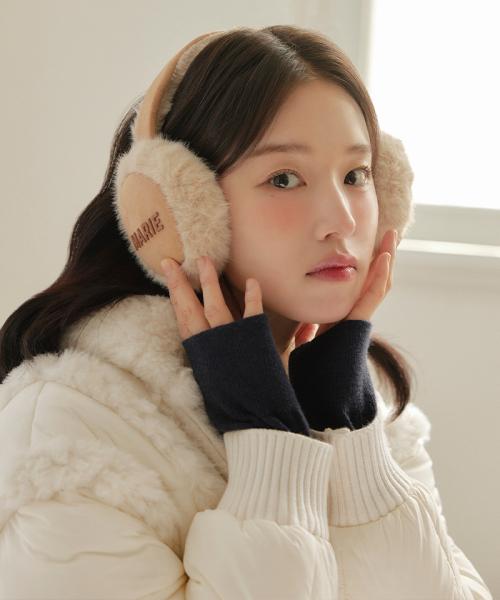 마리 로고 퍼 귀마개(MOEDAC02MBE)