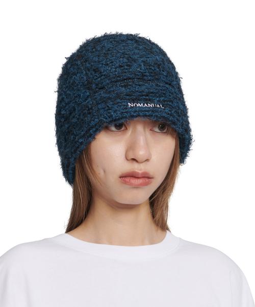 NEST HAIRY BEANIE - MIXED BLUE