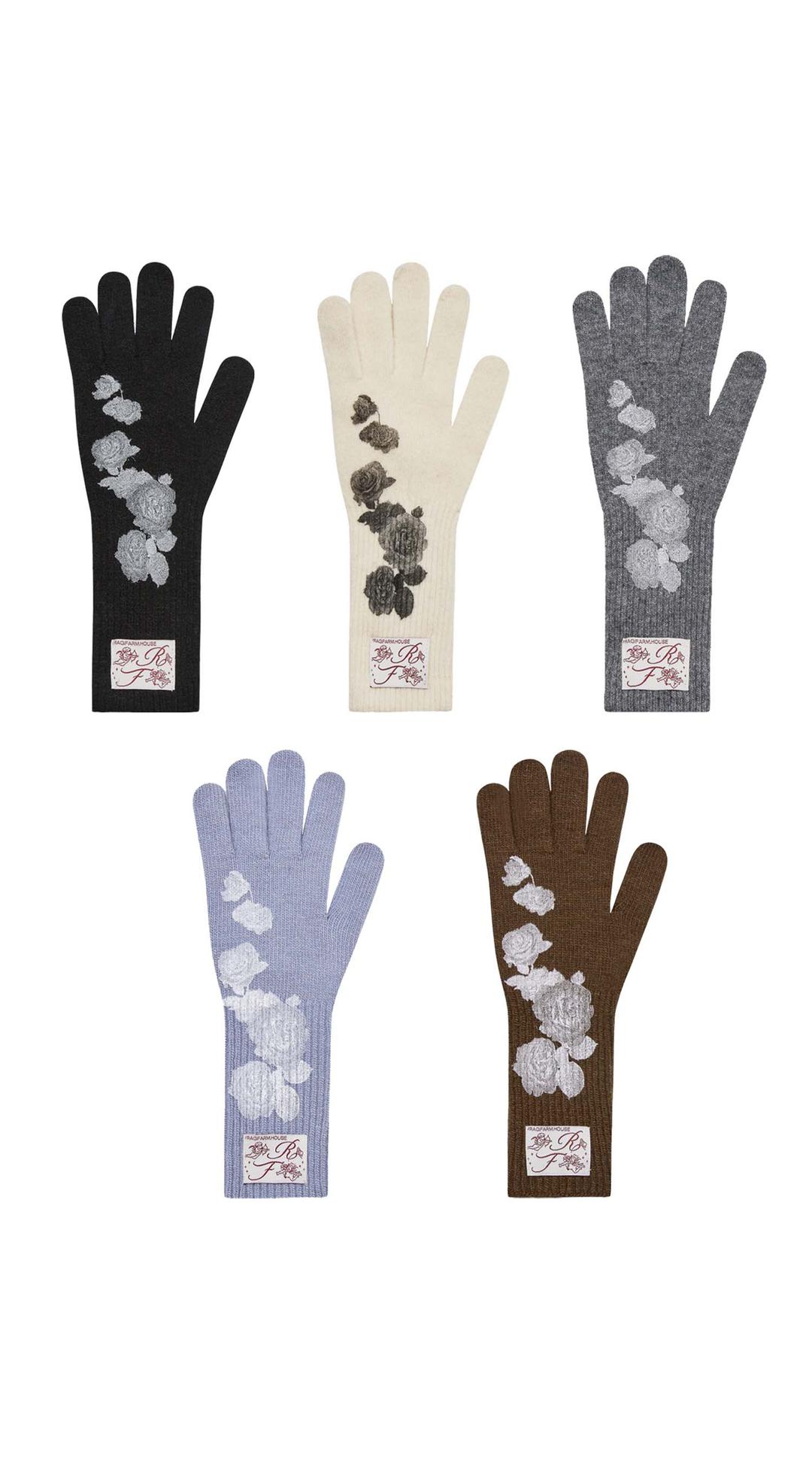 Sentimental Rose Wool Gloves (5 Color)
