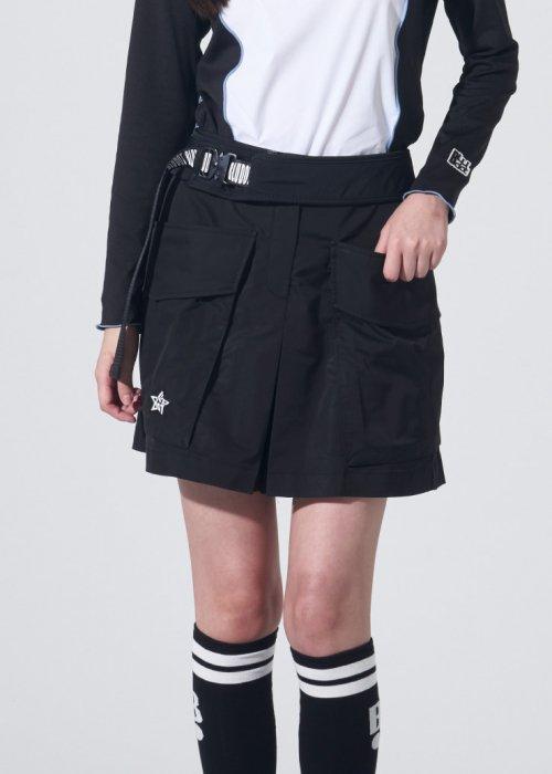 아웃포켓 하프팬츠_BK