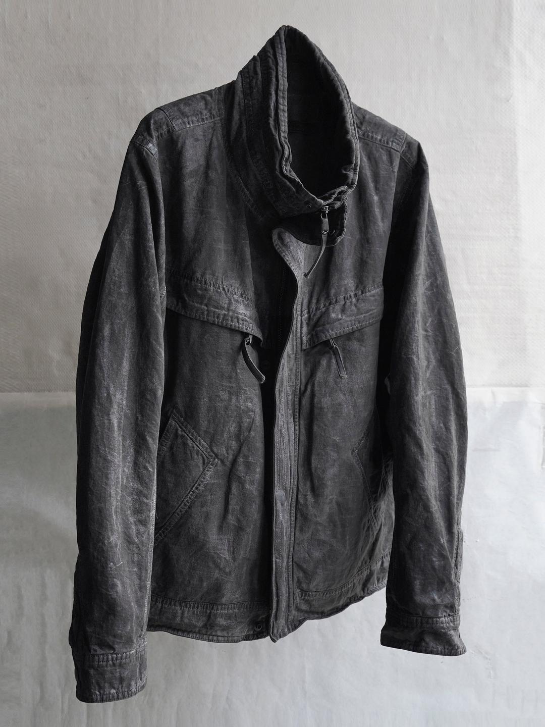 highneck jacket / slab grey