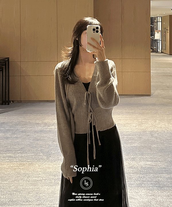 *2차 리오더중(2/20 이후 주문건) 3월 둘째주중 입고 후 순차발송예정* 소피아 모헤어 리본 가디건