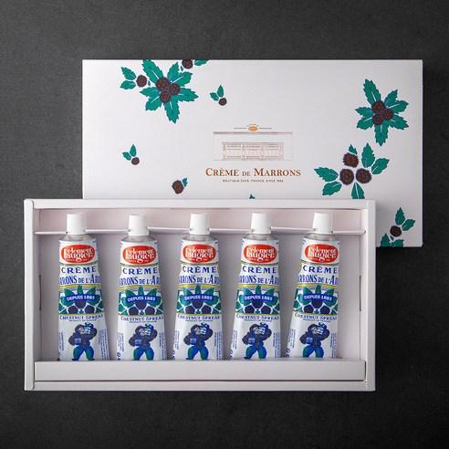 크렘드마롱 밤잼 쁘띠 1 선물세트 + 쇼핑백, 78g, 5개 - 기타잼 | 쿠팡