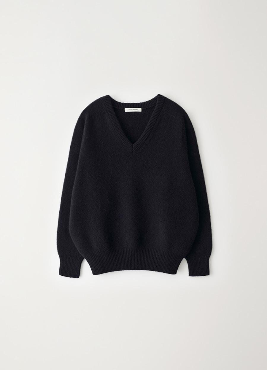 3RD / Pound alpaca sweater (Black)